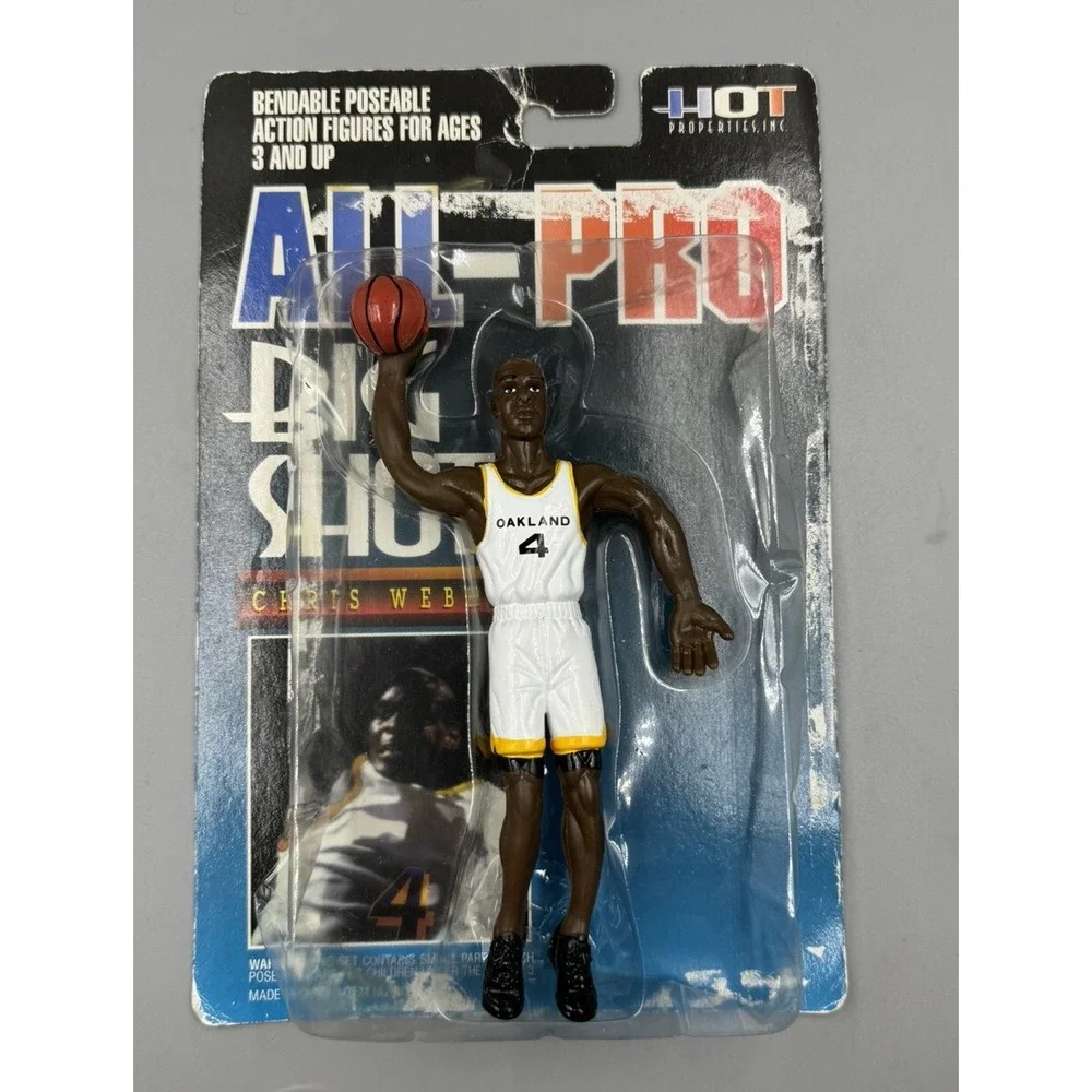 NBA All Pro‎ Basketball Big Shot Figure Chris Webber Oakland Rare #1 Draft Pick